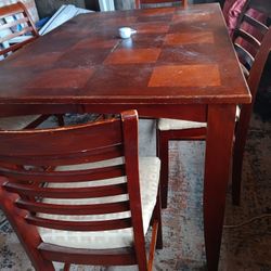 Table And 3 Chairs