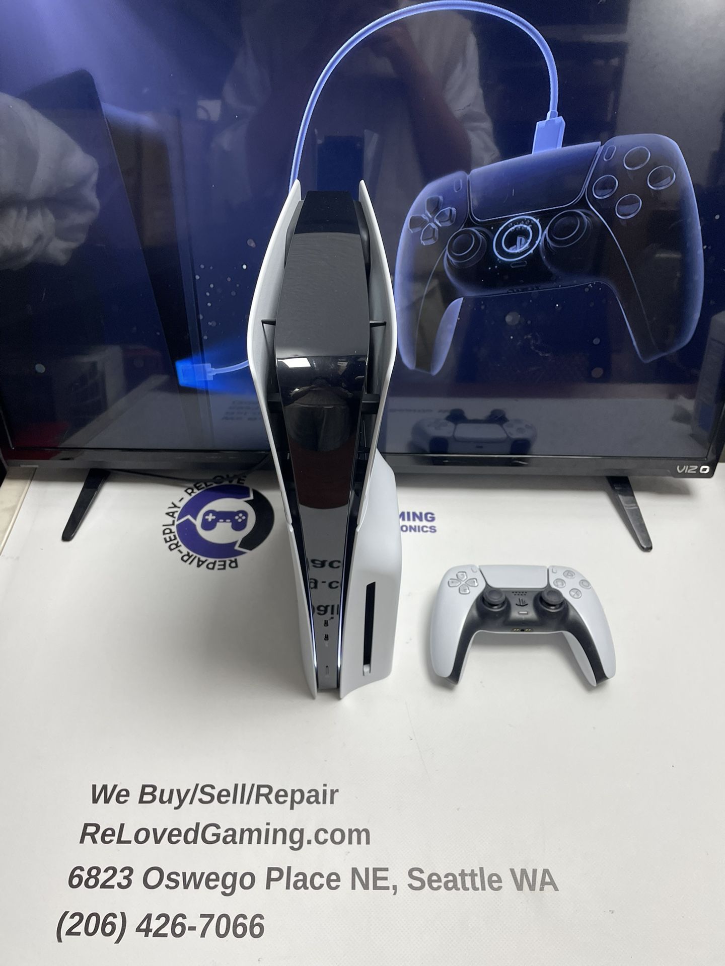 PlayStation 5 Slim Disc - Two Month Warranty - In Great Condition - For Sale Or Trade