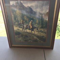 Home Interiors Cowboy Frame 