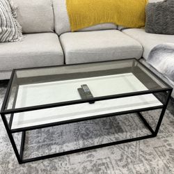 Glass Coffee Table Metal Frame