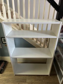 FREE White Bookcase with Adjustable Shelves