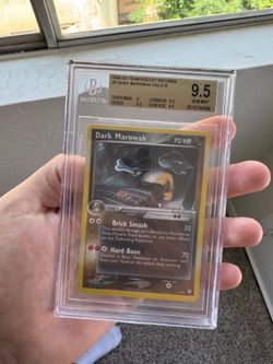 Pokemon Dark Marowak Holo BGS 9.5 POP 1