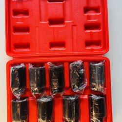New DAYUAN TOOLS 9-Piece 1/2” Drive Impact Socket Set – Heavy Duty Cr-Mo Steel (29-38mm)