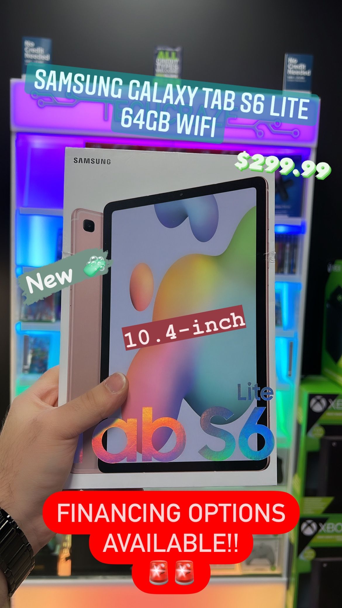 Samsung Galaxy S6 Lite 64gb Chiffon Pink WiFi **NEW**