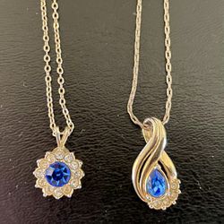 Sapphire Pendants With Chains