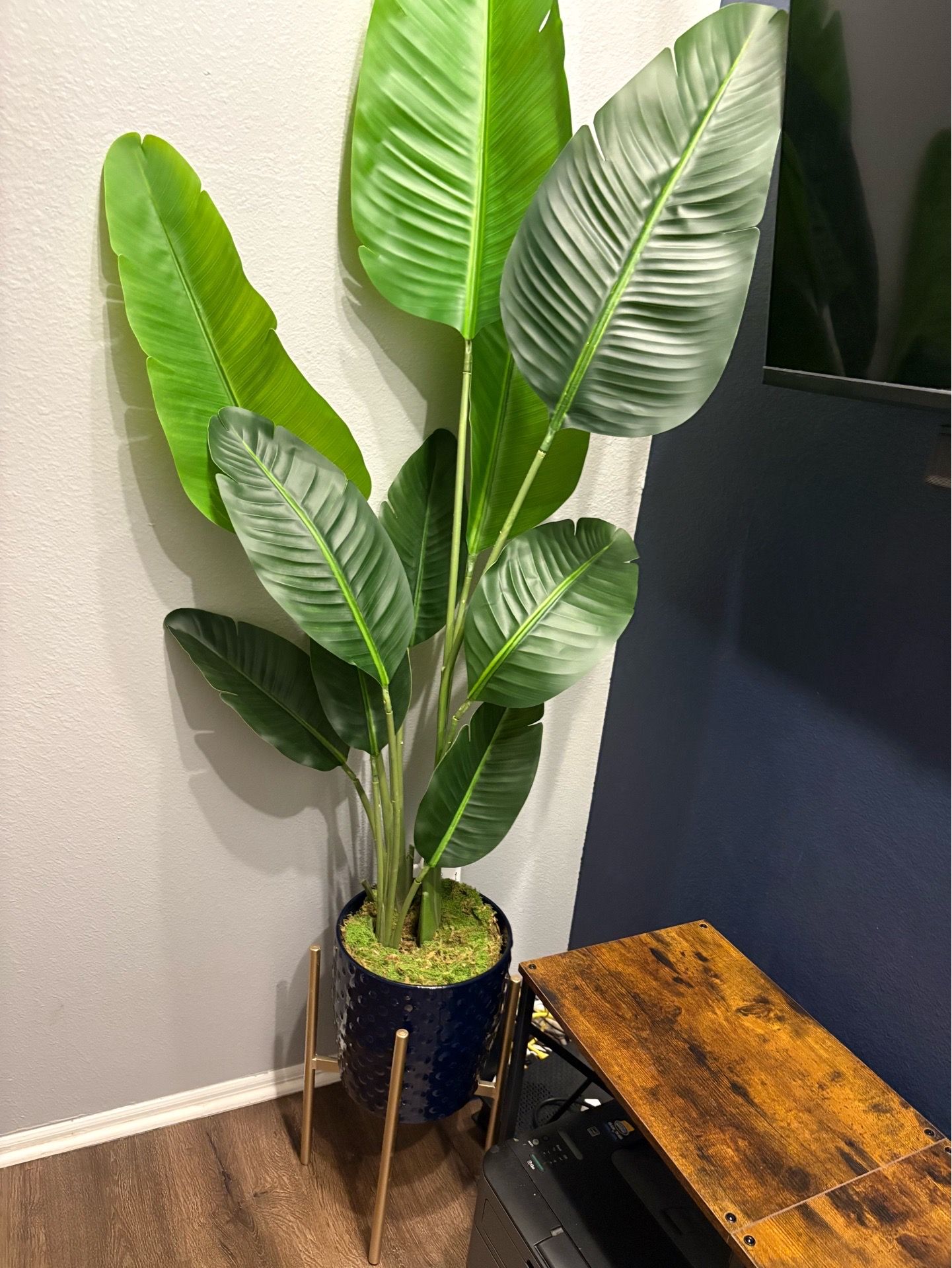 6 ft Birds of Paradise Modern Faux Plant - Vase included