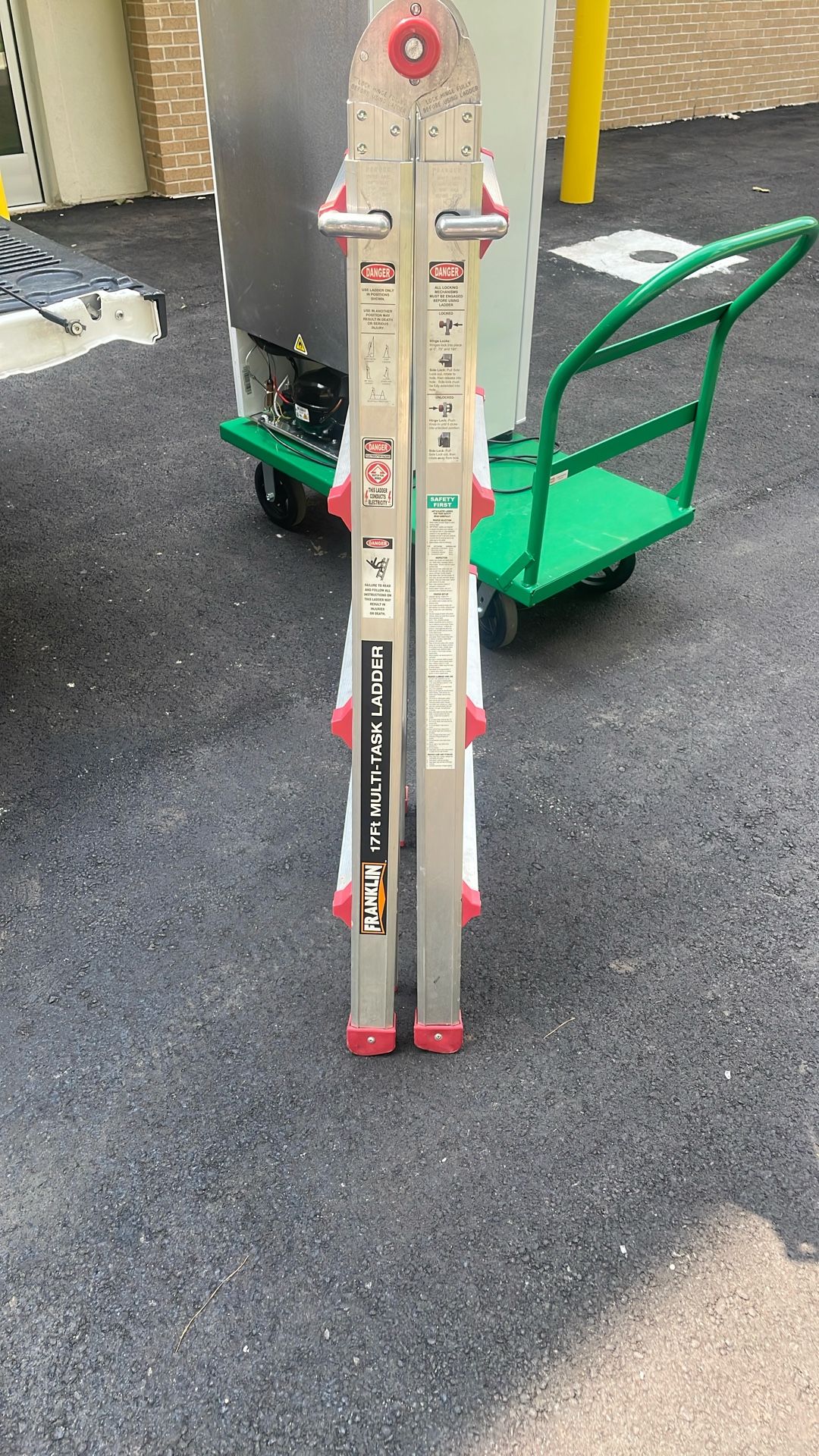 Franklin 17ft Foldable And Adjustable Ladder 300lbs