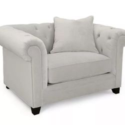 Martha Stewart Collection Saybridge 52" Fabric Armchair