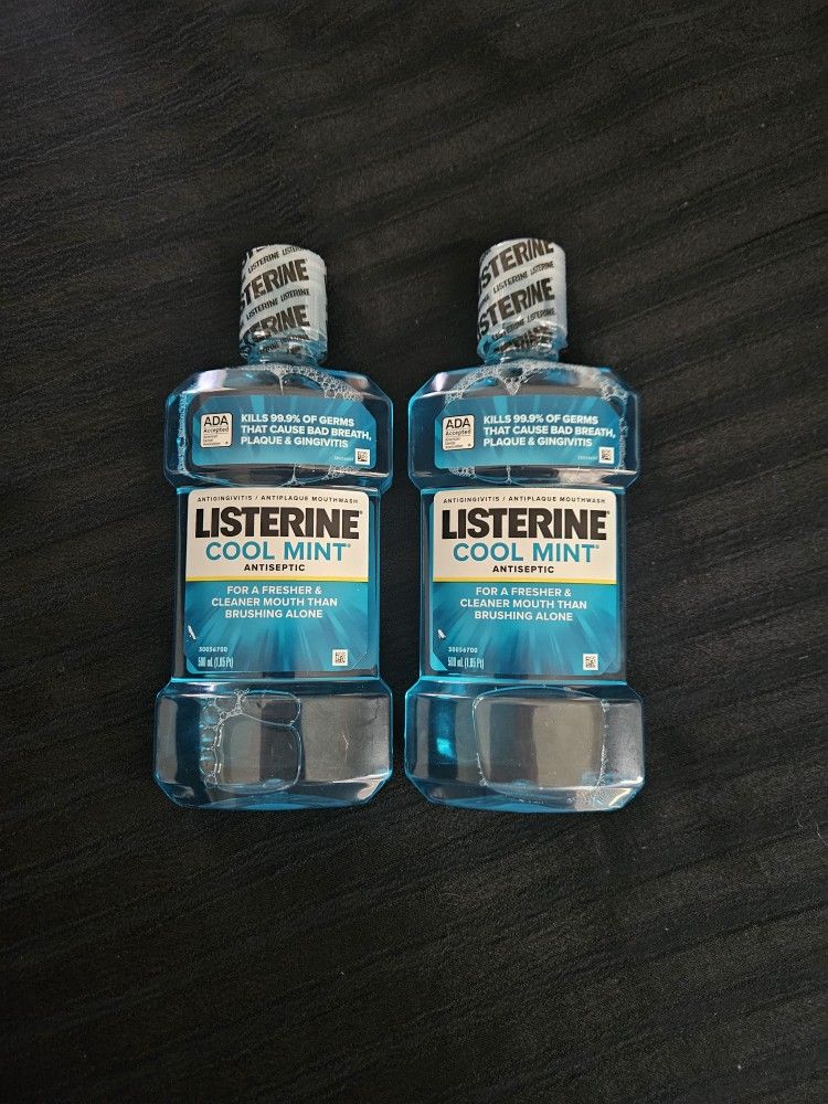 $4 Each (2 Available) Listerine Cool Mint Mouthwash 500ml