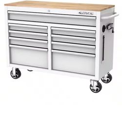 HUSKY. 46 IN 9-DRAWER MOBILE WORKBENCH
