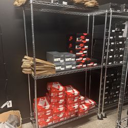 Trinity Shelving Rack Include Wheels 