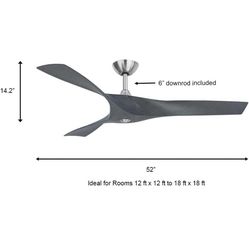 Wesley 52”. Ceiling Fan