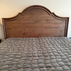 Solid Wood King Headboard Like New