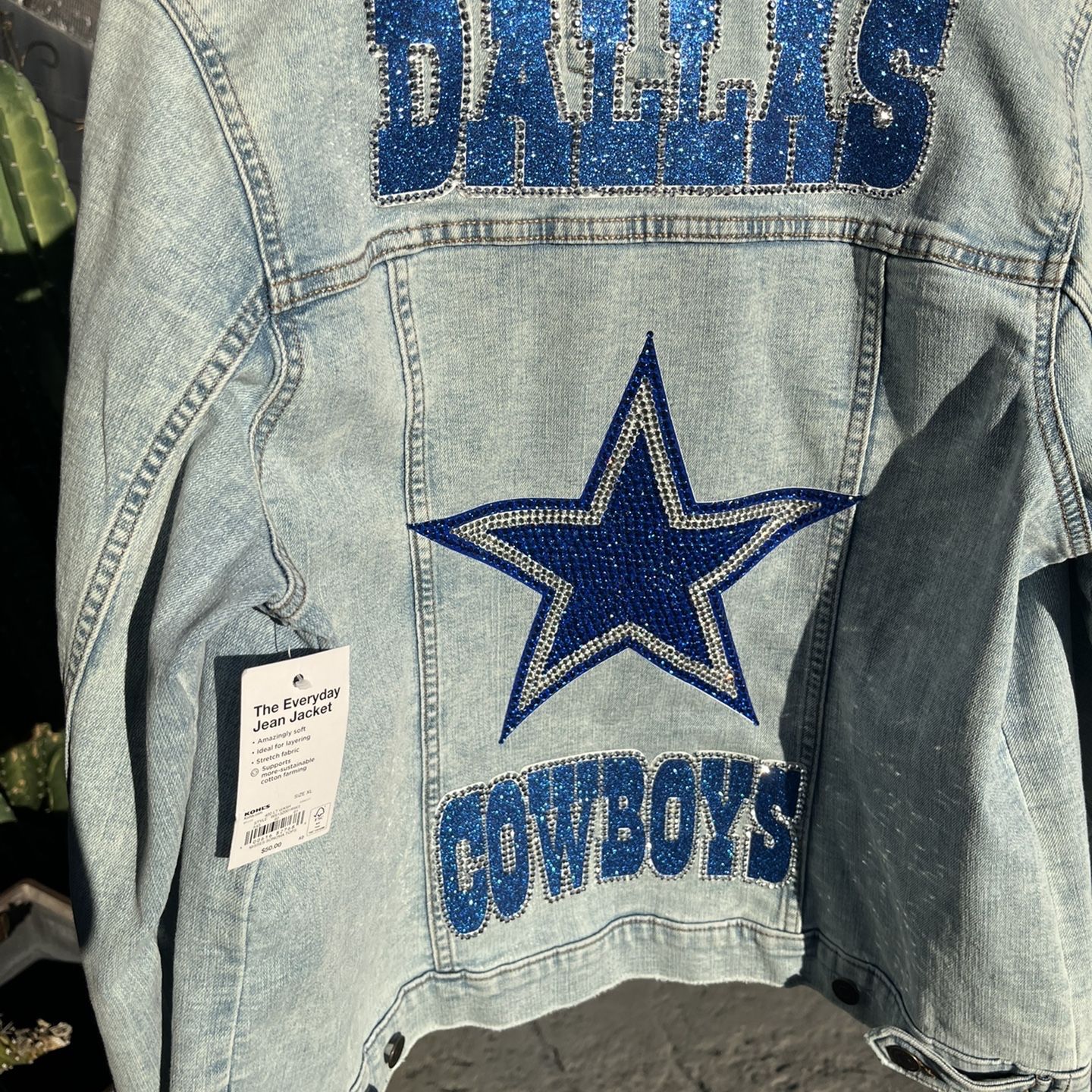 Dallas Cowboys Bedazzled Jean Jacket 145 Obo for Sale in Hacienda