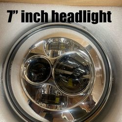 7 Inch Round Led headlight With Ring Bracket For Motorcycle 