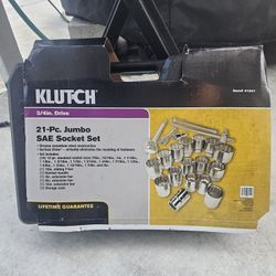 KLUTCH 3/4 SOCKET SET 21 PC (BRANDNEW)