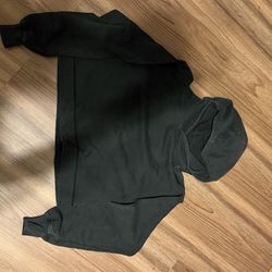 cropped black hoodie 100% cotton amazing material 