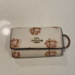 Coach Floral Key Holder