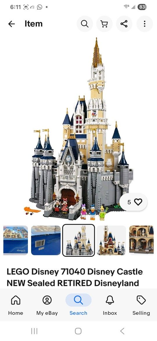 Disney Castle Brand New