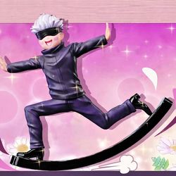 3D Printed Gojo Anime Figure Running Pose