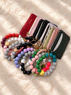 Beaded keychains with wallet