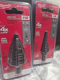 Milwaukee Drill bits #9 / #4$50F/ Both