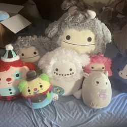 Squishmallows, Slumberkins, Bumbums 