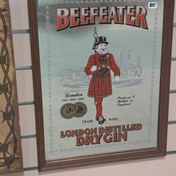 Vintage Beefeater London Dry Gin Framed Advertising Poster Wall Art Decor Print
