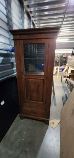 Sturdy wooden cabinet with drawer