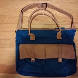 NEW Denim Look 12x16 Cross-body Tote Bag