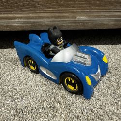 Fisher Price Little People DC Super Friends Batmobile with Batman 