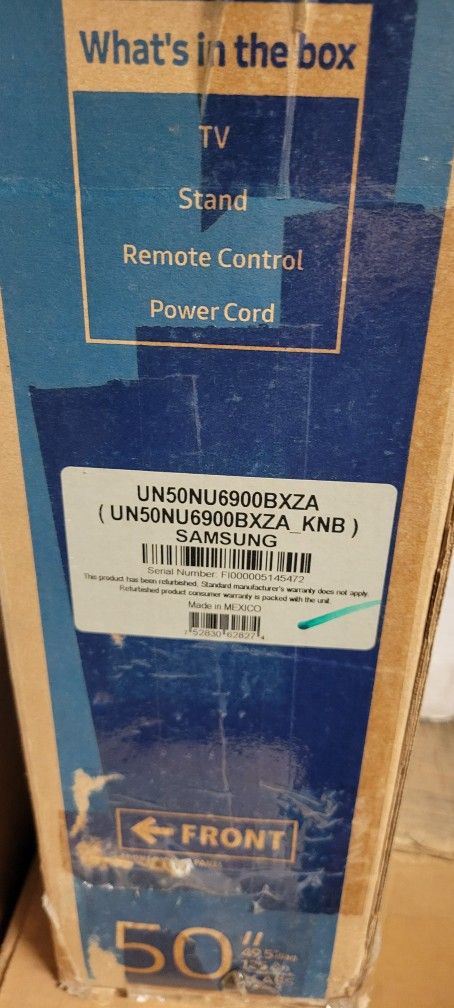 SAMSUNG 50 INCH 4K SMART TV 50NU6900 REFURBISHED