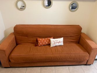Orange IKEA futon