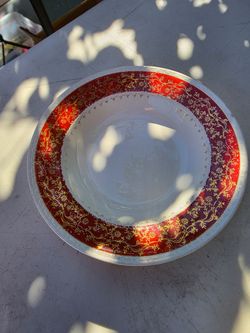 Vintage 1930s Homer Laughlin Craftsman "Formal Rust Red" Dinnerware - 6 Piece Lot (18K Gold)