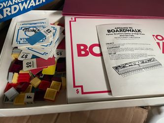 Vtg. Advance To Board Walk Board Game 1985
