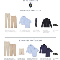 Ambrose uniforms boys ages 10 & 6