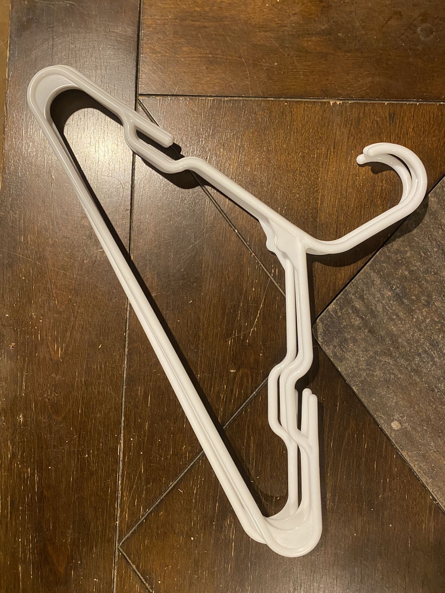 White / Off White  Plastic Hangers 