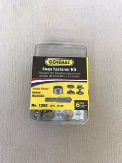 Snap fastener kit