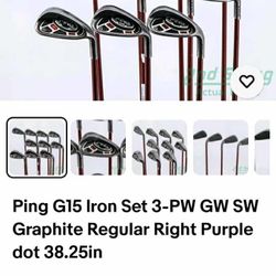 Used Golf Clubs Ping Set All There 