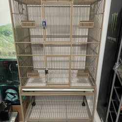 Bird Cage On Wheels