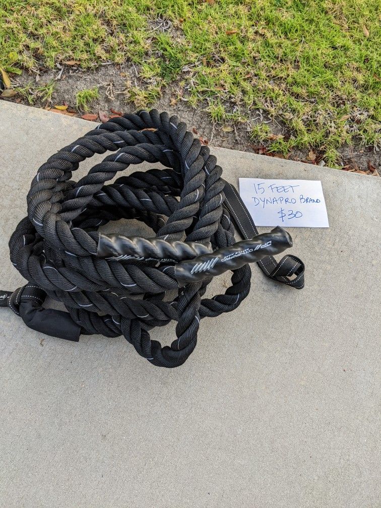 Dynapro Work Out Rope 15ft And Big Garage Sale