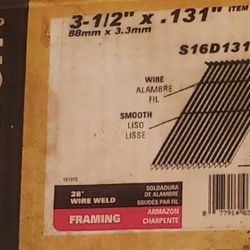 Box of nails and air line