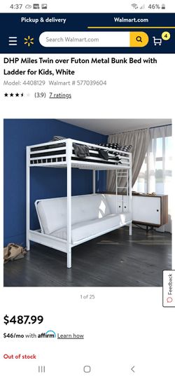 Tein over futon bunk bed ***read descriptions **