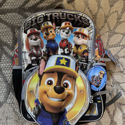 Paw Patrol Rescue Boys 17" Laptop Backpack 2-Piece Set with Lunch Bag, Multi-Color
