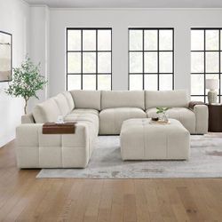 Paige 6-Piece Modular Fabric Sectional