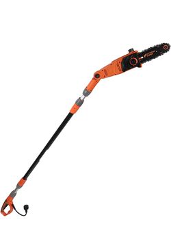 8-Inch Corded Electric Pole Saw 8-Amp Telescoping Power Pole Saw Auto Oiling Multi-Angle Pole Chainsaw for Tree Trimming Courtyard Household