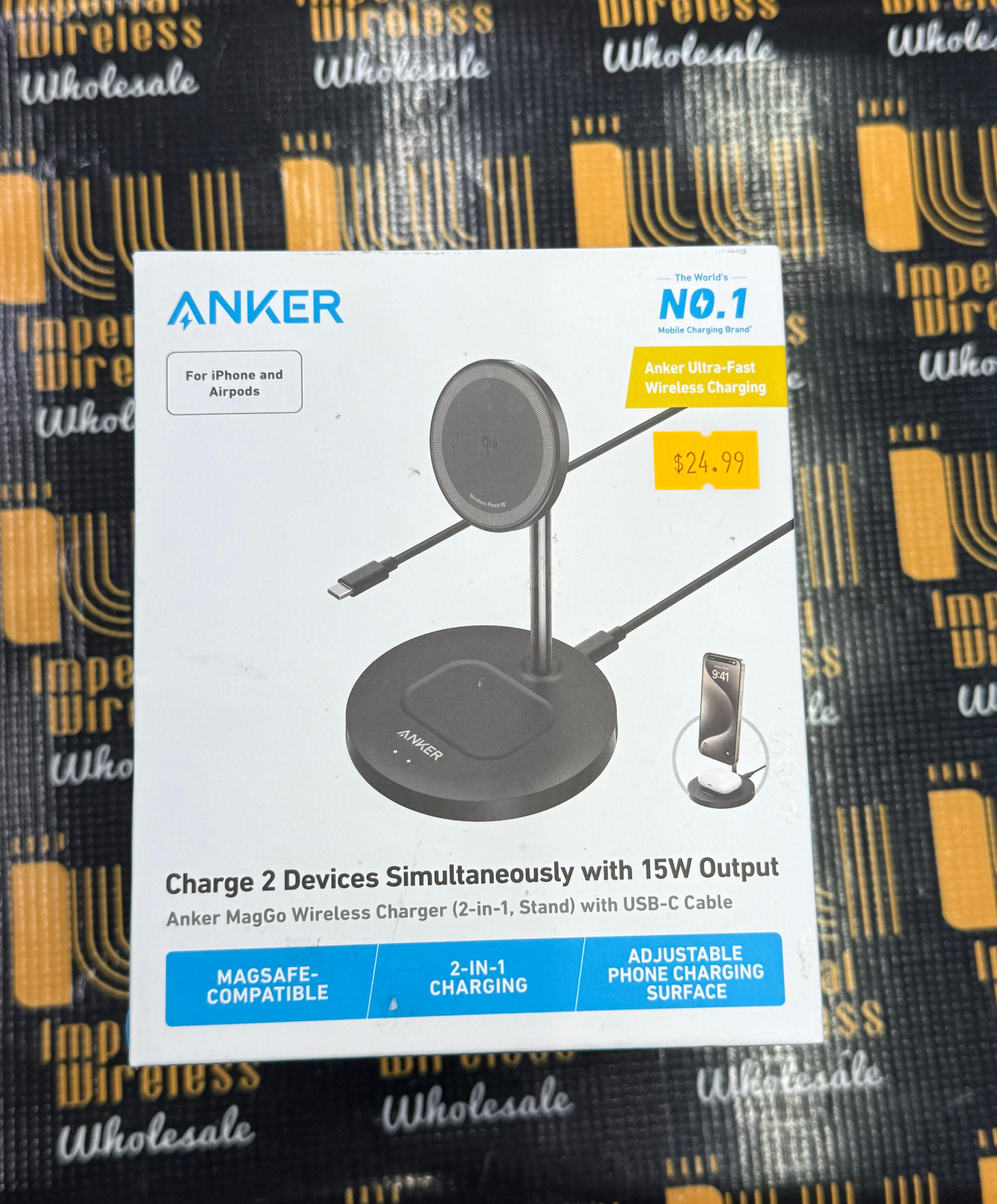 Wireless Charger for 2 Devices