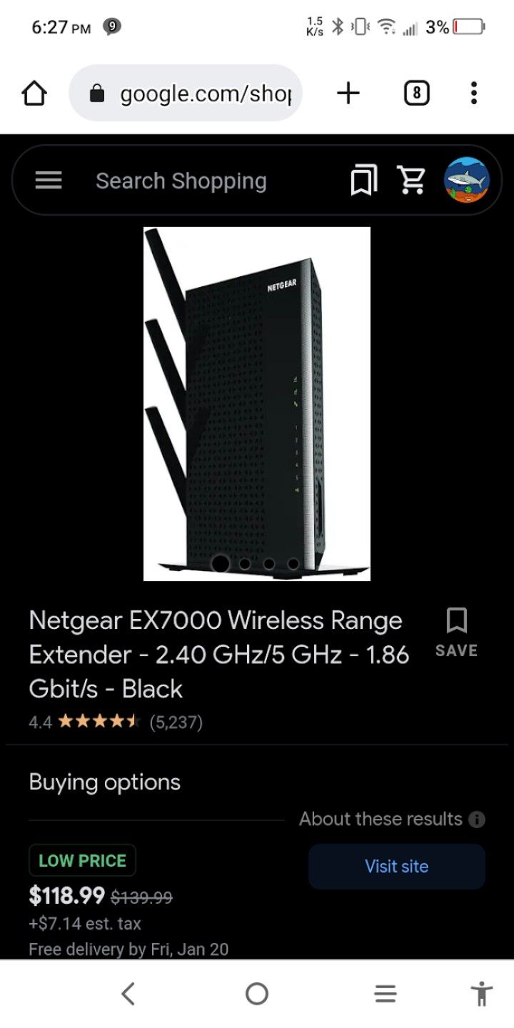 Netgear Extender Router W/ Cables