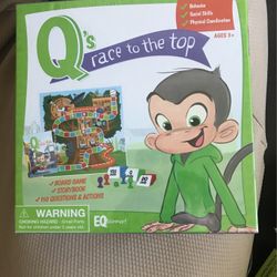 Eqtainment Q's Race To The Top Board Game Story Book Sealed