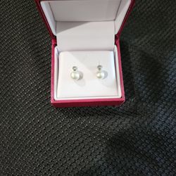 Helzberg Pearl Earrings Asking $65 OBO